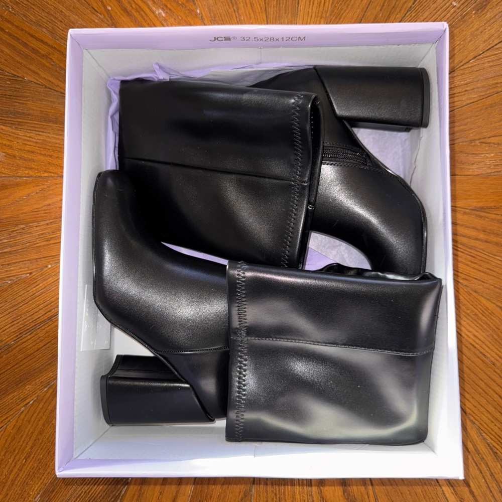 Madden Girl Black Heeled Boots